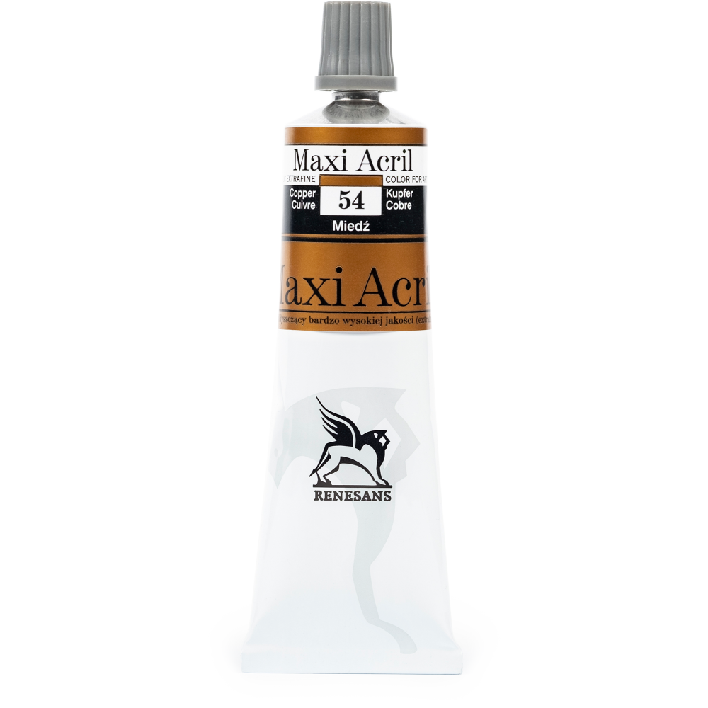 Farba akrylowa Maxi Acril - Renesans - 54, copper, 60 ml