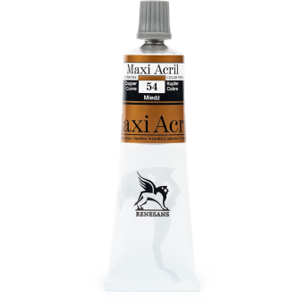 Acrylic paint Maxi Acril - Renesans - 54, copper, 60 ml