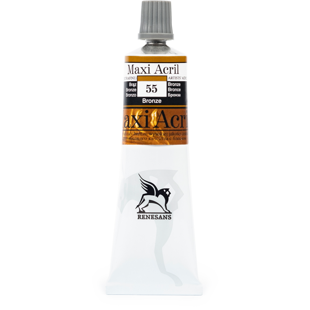 Farba akrylowa Maxi Acril - Renesans - 55, bronze, 60 ml