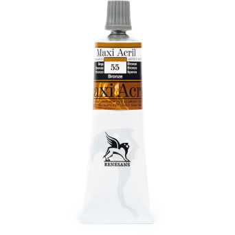 Acrylic paint Maxi Acril - Renesans - 55, bronze, 60 ml