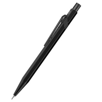 Ołówek mechaniczny 844 Premium z etui - Caran d'Ache - Black Code, 0,7 mm