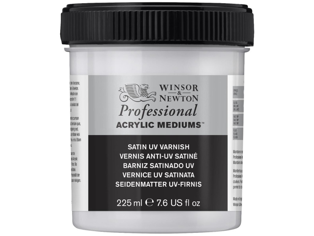 Werniks do farb akrylowych Professional - Winsor & Newton - satynowy, 225 ml