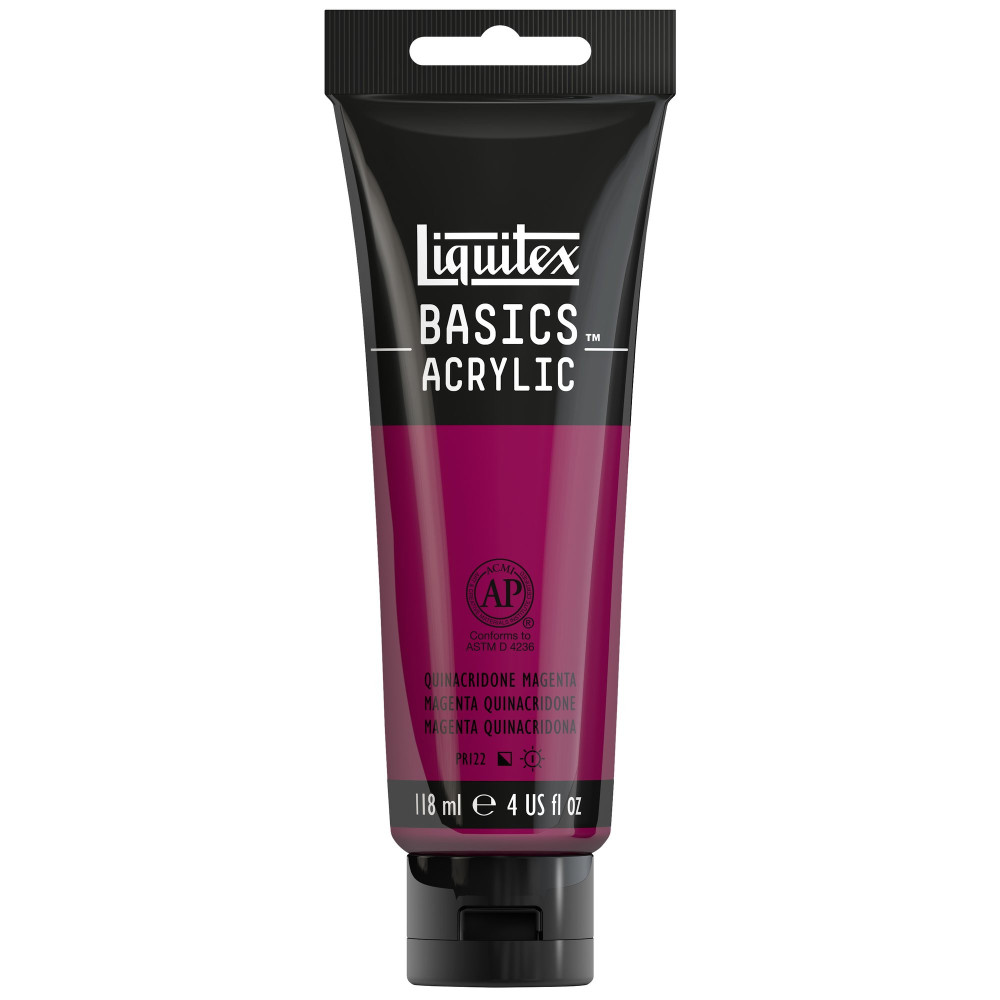 Basics Acrylic paint - Liquitex - 114, Quinacridone Magenta, 118 ml