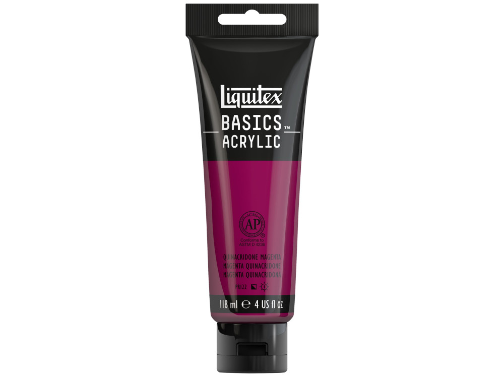 Basics Acrylic paint - Liquitex - 114, Quinacridone Magenta, 118 ml