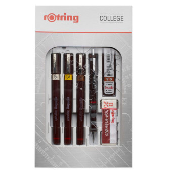 Zestaw pisaków kreślarskich Isograph Combi College - Rotring