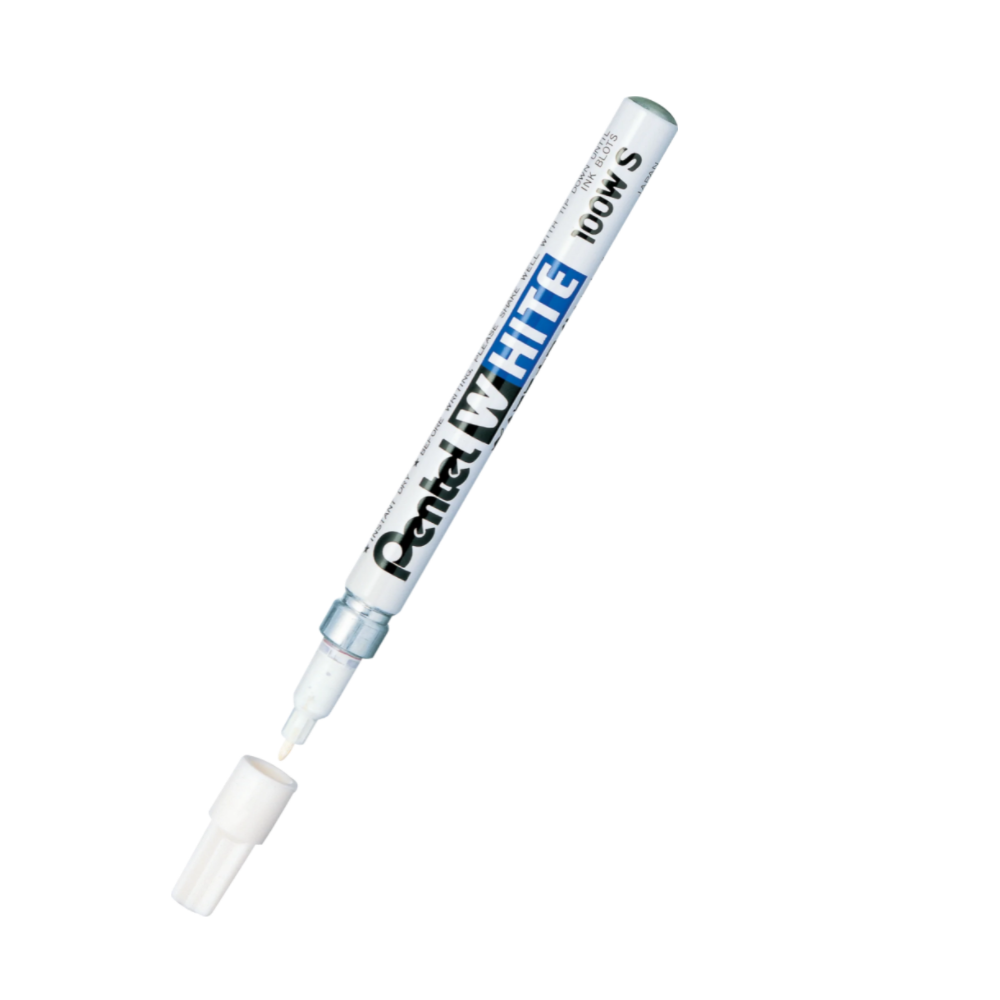 Oil Marker 100WS - Pentel - white, fine tip, 1,97 mm