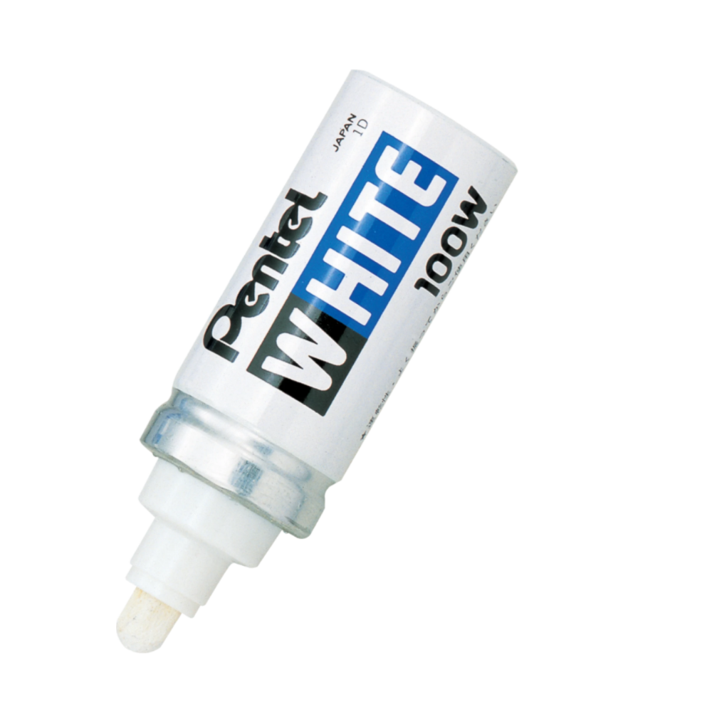 Oil Marker 100W - Pentel - white, short, 5,5 mm