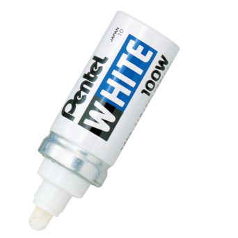 Oil Marker 100W - Pentel - white, short, 5,5 mm