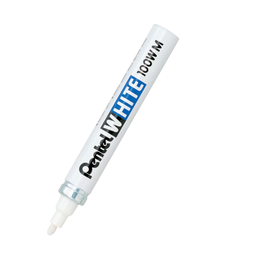 Oil Marker 100WM - Pentel - white, medium tip, 3,9 mm