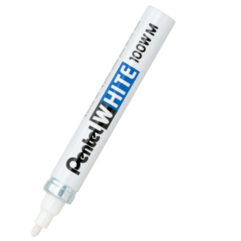 Marker olejowy 100WM - Pentel - biały, 3,9 mm