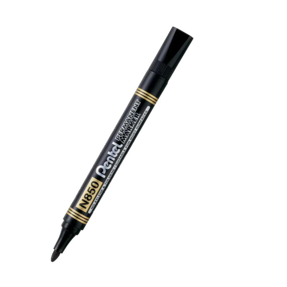 Marker permanentny N850 - Pentel - czarny, 4,5 mm
