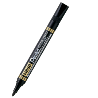 Permanent marker N850 - Pentel - black, 4,5 mm