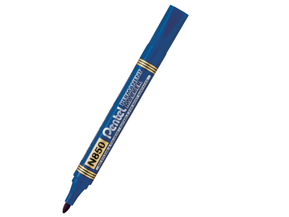 Marker permanentny N850 - Pentel - niebieski, 4,5 mm