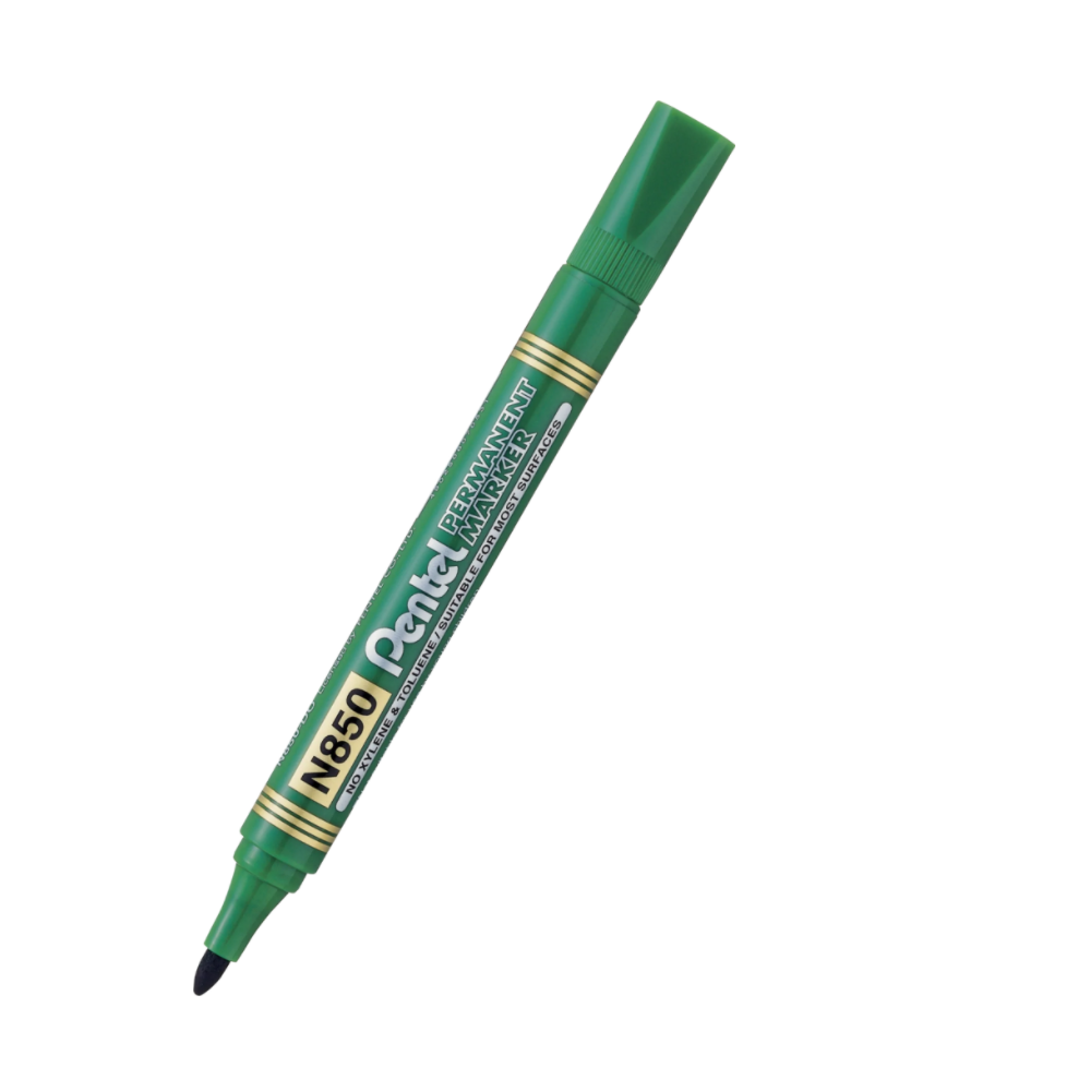 Permanent marker N850 - Pentel - green, 4,5 mm