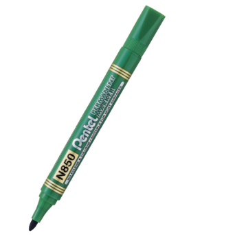Marker permanentny N850 - Pentel - zielony, 4,5 mm