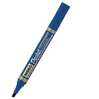 Marker permanentny N860 - Pentel - niebieski, 4,5 mm