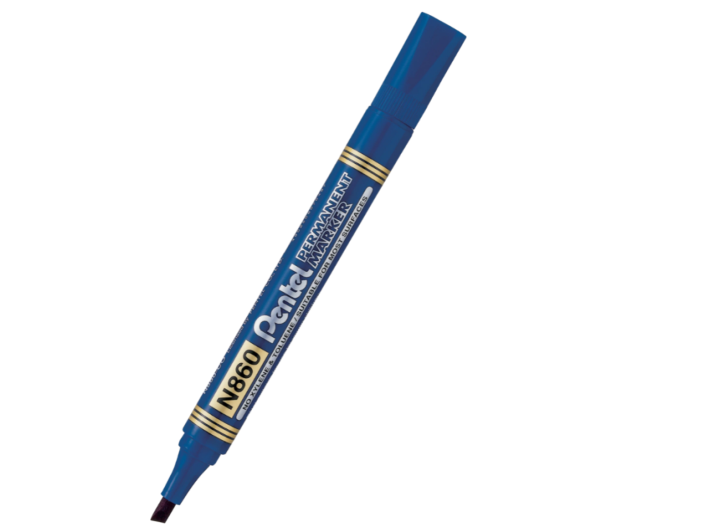 Marker permanentny N860 - Pentel - niebieski, 4,5 mm