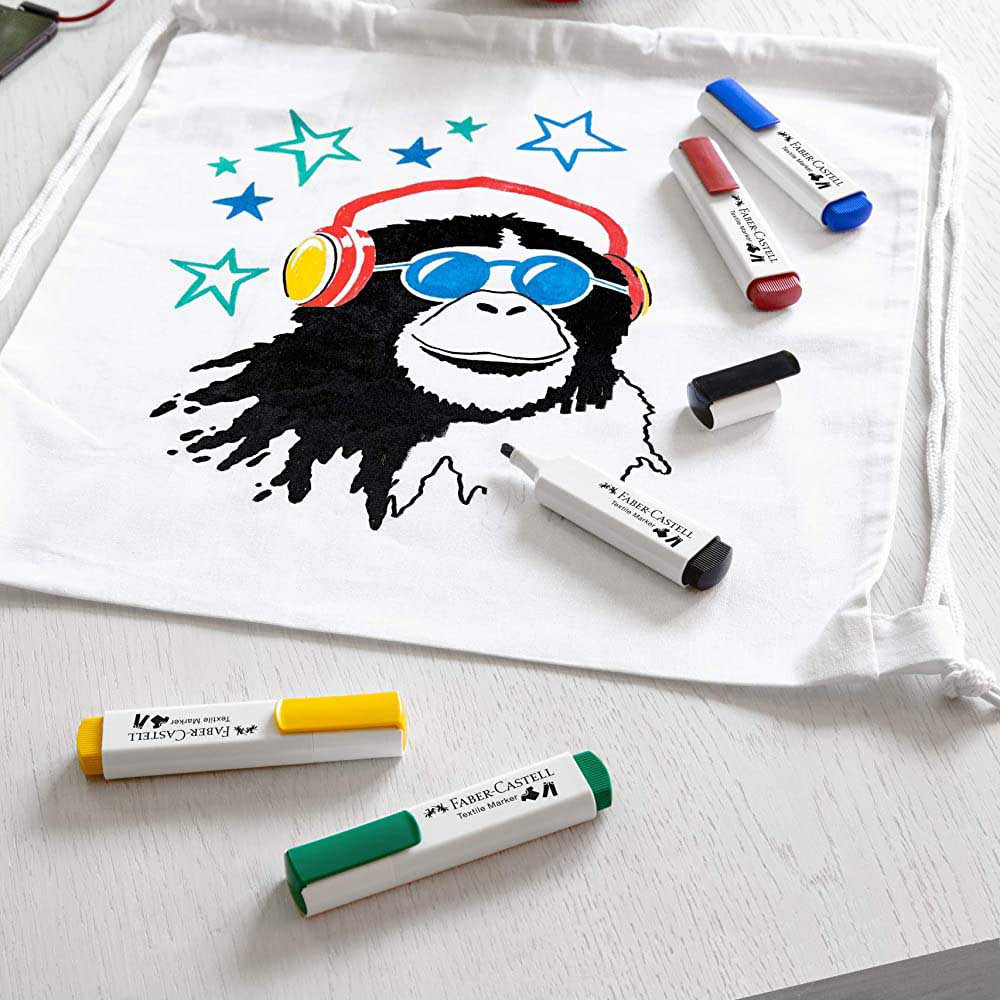 Marker do tkanin - Faber-Castell - czarny