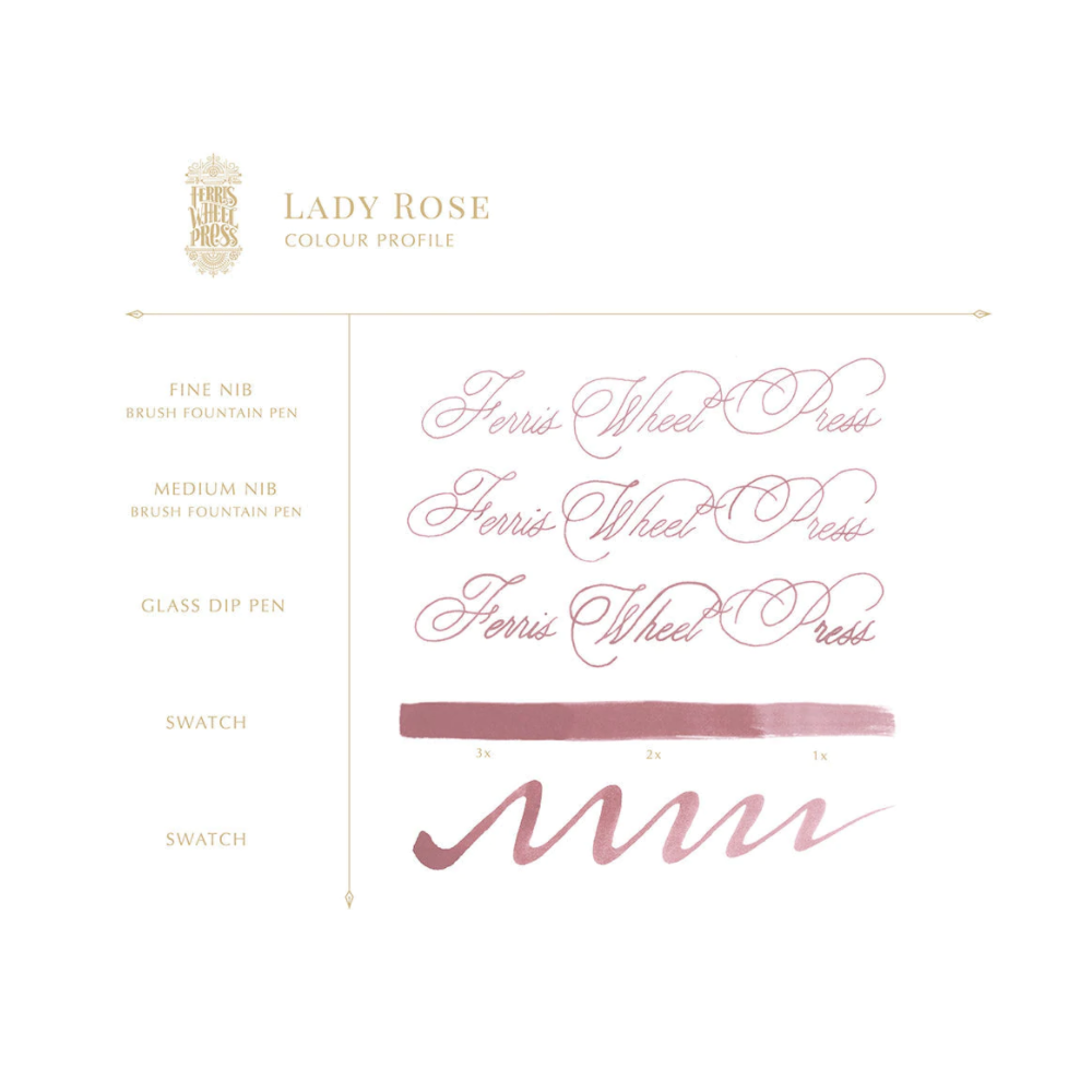 Atrament - Ferris Wheel Press - Lady Rose, 38 ml