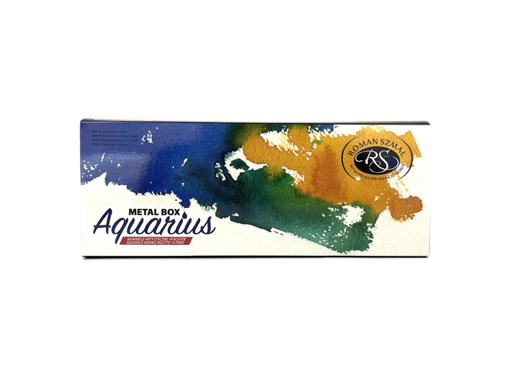 Set of Aquarius Mixing watercolor paints - Roman Szmal - 14 colors