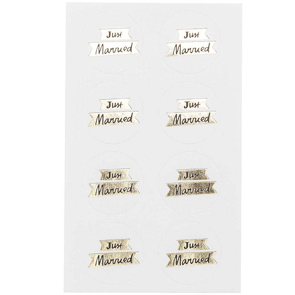 Naklejki - Paper Poetry - Just Married, 32 szt.