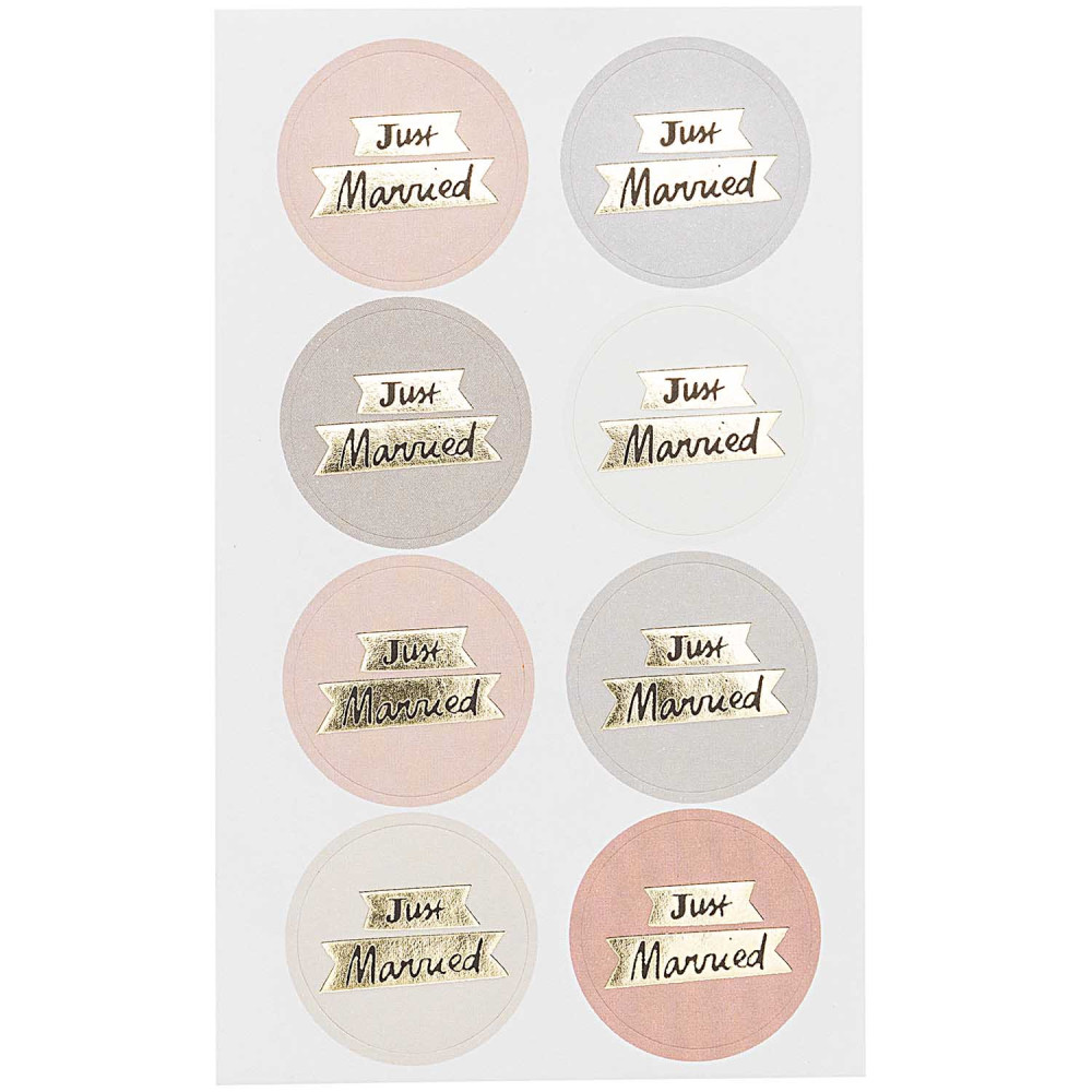 Stickers - Paper Poetry - Just Married, 32 pcs.