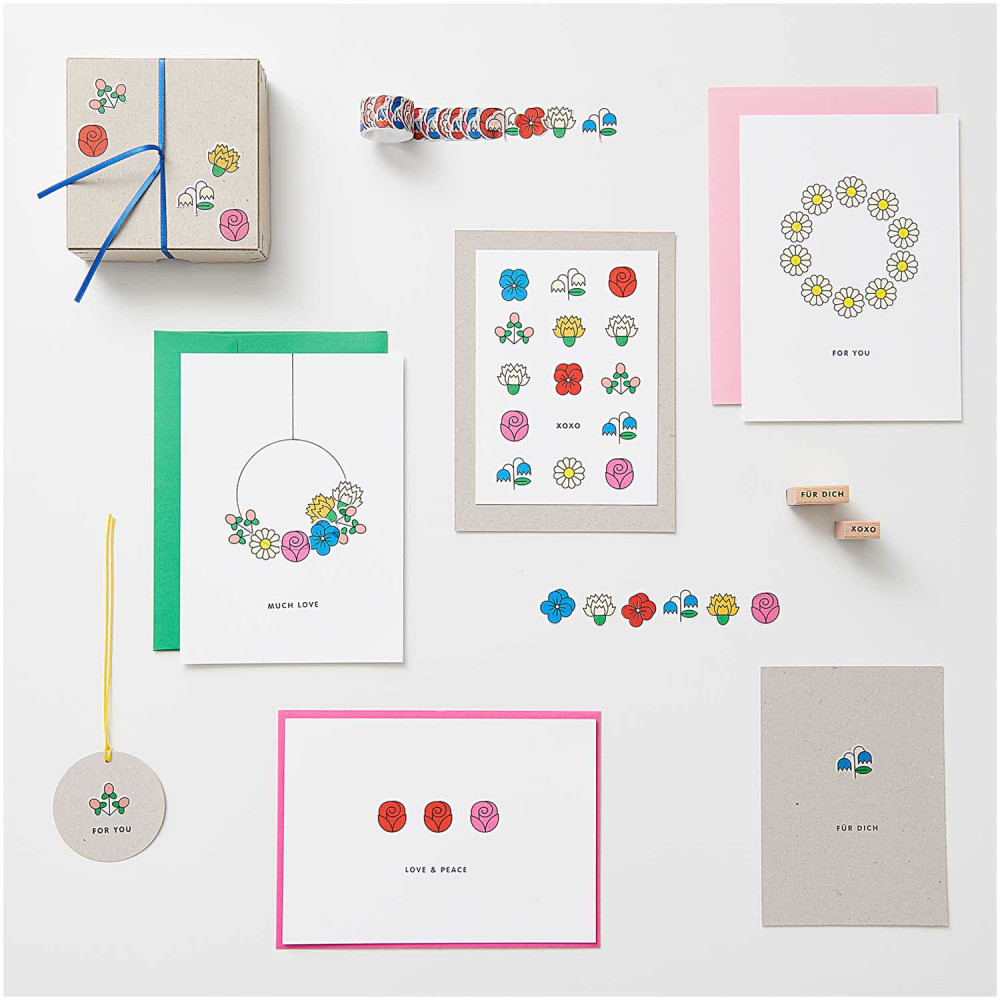 Naklejki washi - Paper Poetry - Eye Candy, 200 szt.