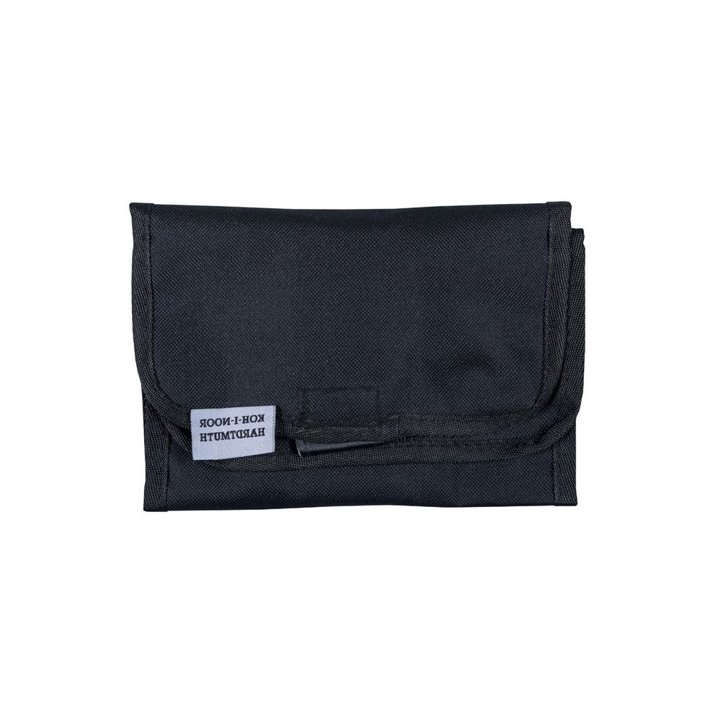 Roll pencil case - Koh-I-Noor - black, 36 places