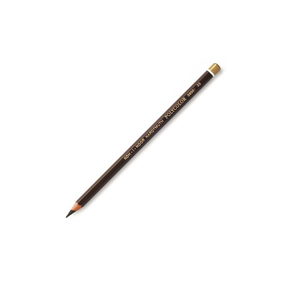 Polycolor colored pencil - Koh-I-Noor - 33, Dark Brown