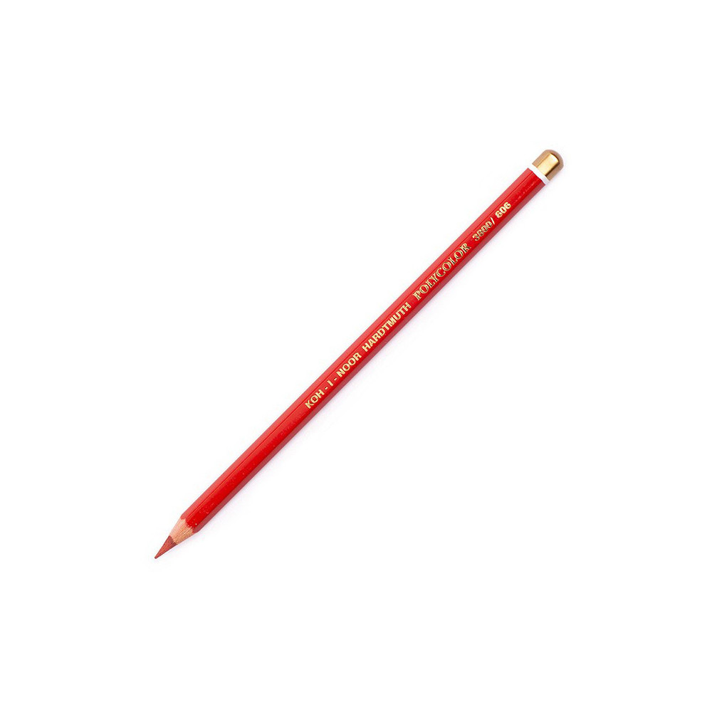 Kredka ołówkowa Polycolor - Koh-I-Noor - 606, Dark Vermilion Red