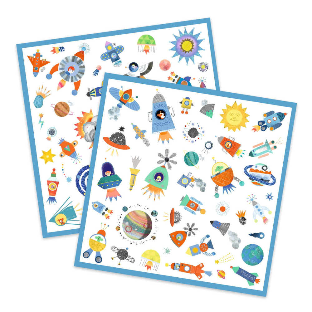 Set of stickers Space - Djeco - 160 pcs.
