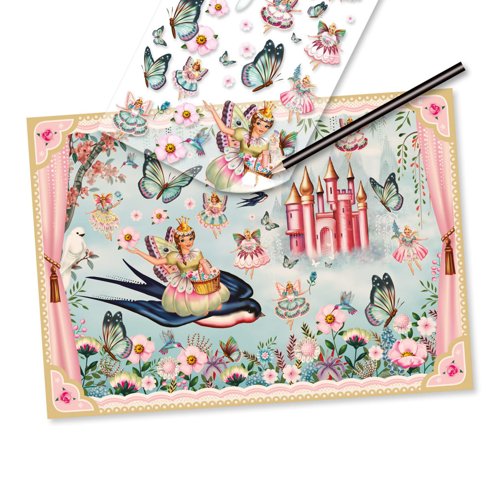 Transfer set for kids - Djeco - Fairies - In fairyland