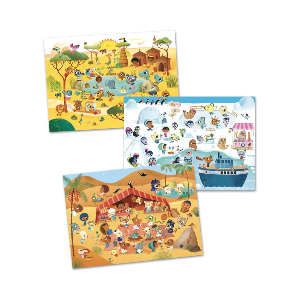 Transfer set for kids - Djeco - Fairies - Lands