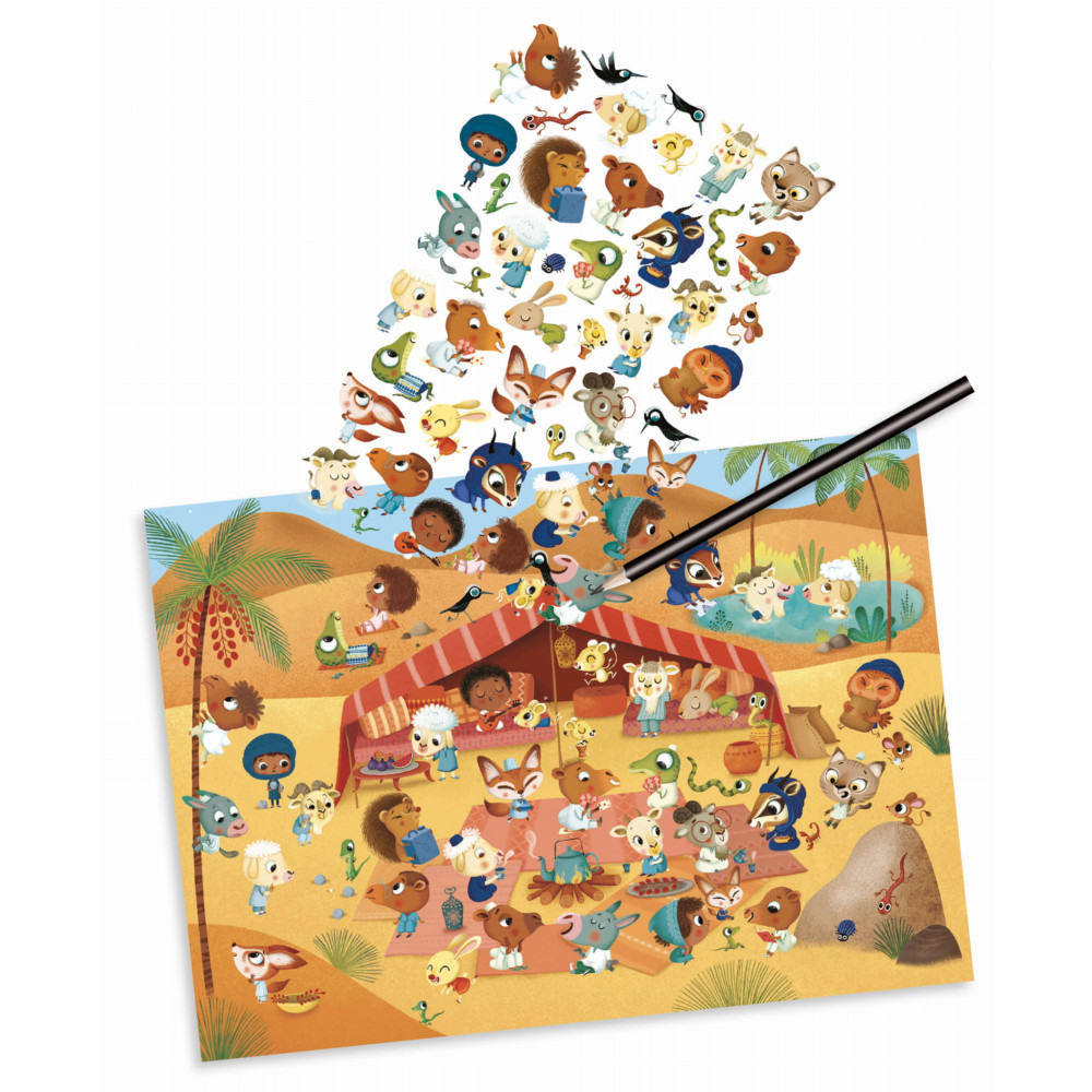 Transfer set for kids - Djeco - Fairies - Lands