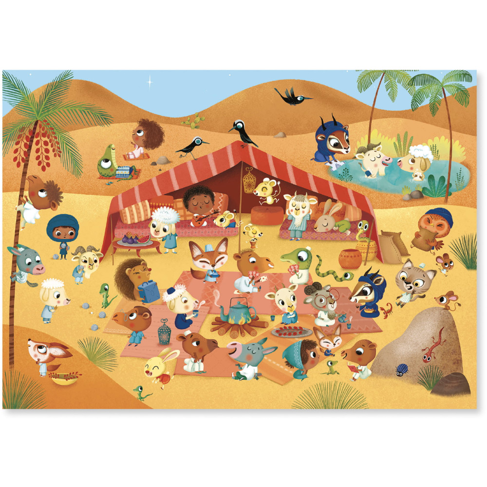 Transfer set for kids - Djeco - Fairies - Lands