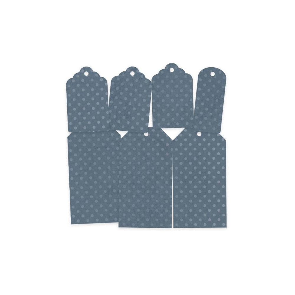 Decorative tag set - Piątek Trzynastego - Lady's Diary 03, 7 pcs