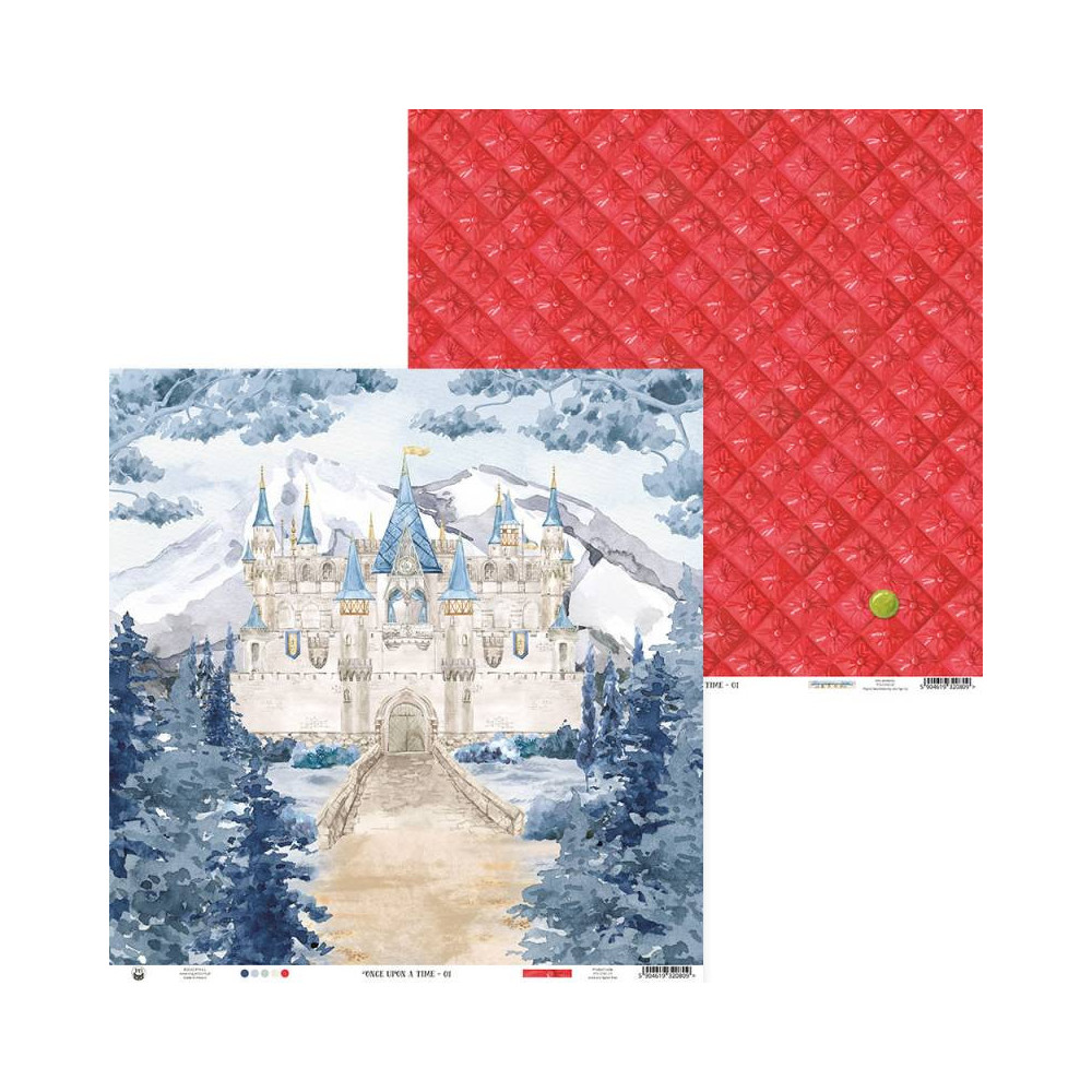 Papier do scrapbookingu 30,5 x 30,5 cm - Piątek Trzynastego - Once upon a time 01