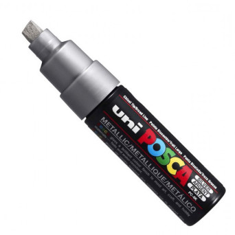 Marker Posca PC-8K - Uni - srebrny, silver