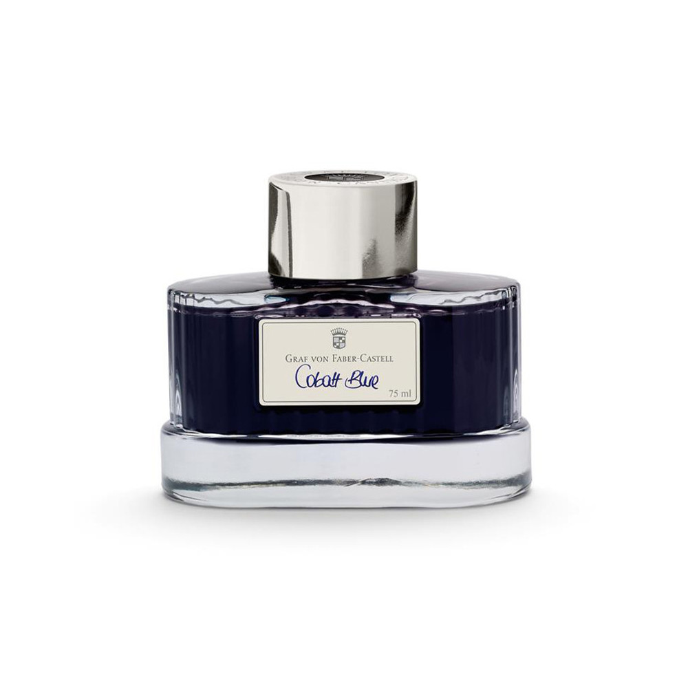 Atrament permanentny - Graf Von Faber-Castell - Cobalt Blue, 75 ml