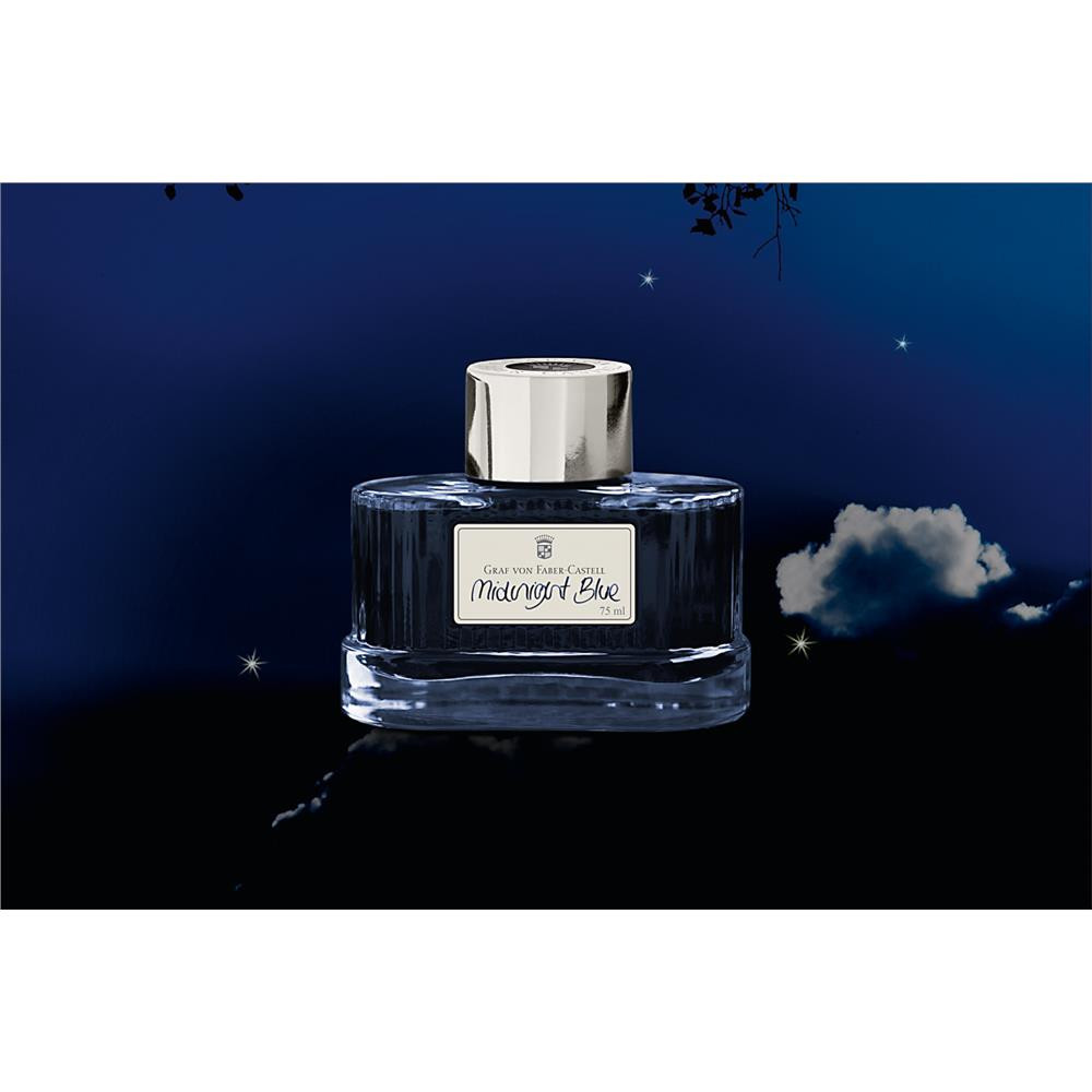 Calligraphy ink - Graf Von Faber-Castell - Midnight Blue, 75 ml