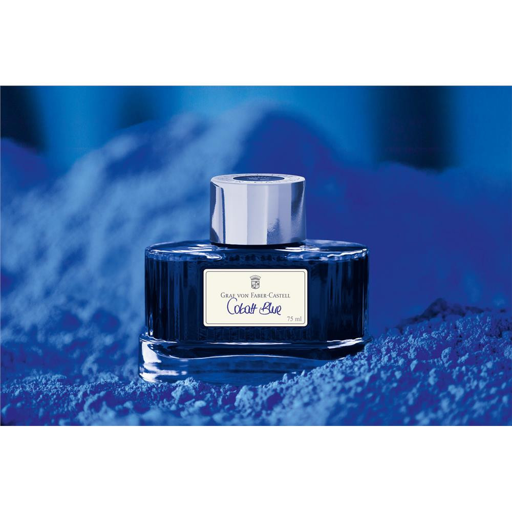 Permanent calligraphy ink - Graf Von Faber-Castell - Cobalt Blue, 75 ml