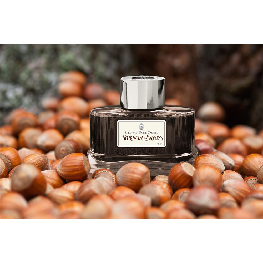 Permanent calligraphy ink - Graf Von Faber-Castell - Hazelnut Brown, 75 ml