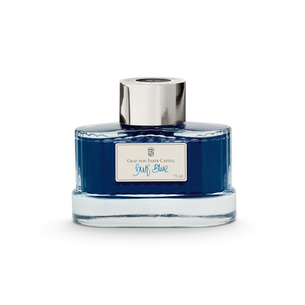Permanent calligraphy ink - Graf Von Faber-Castell - Gulf Blue, 75 ml