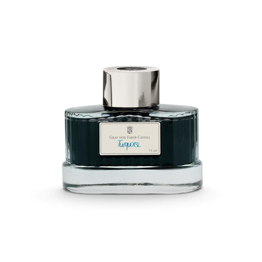 Atrament permanentny - Graf Von Faber-Castell - Turquoise, 75 ml