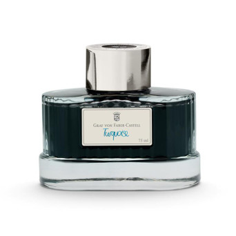 Permanent calligraphy ink - Graf Von Faber-Castell - Turquoise, 75 ml