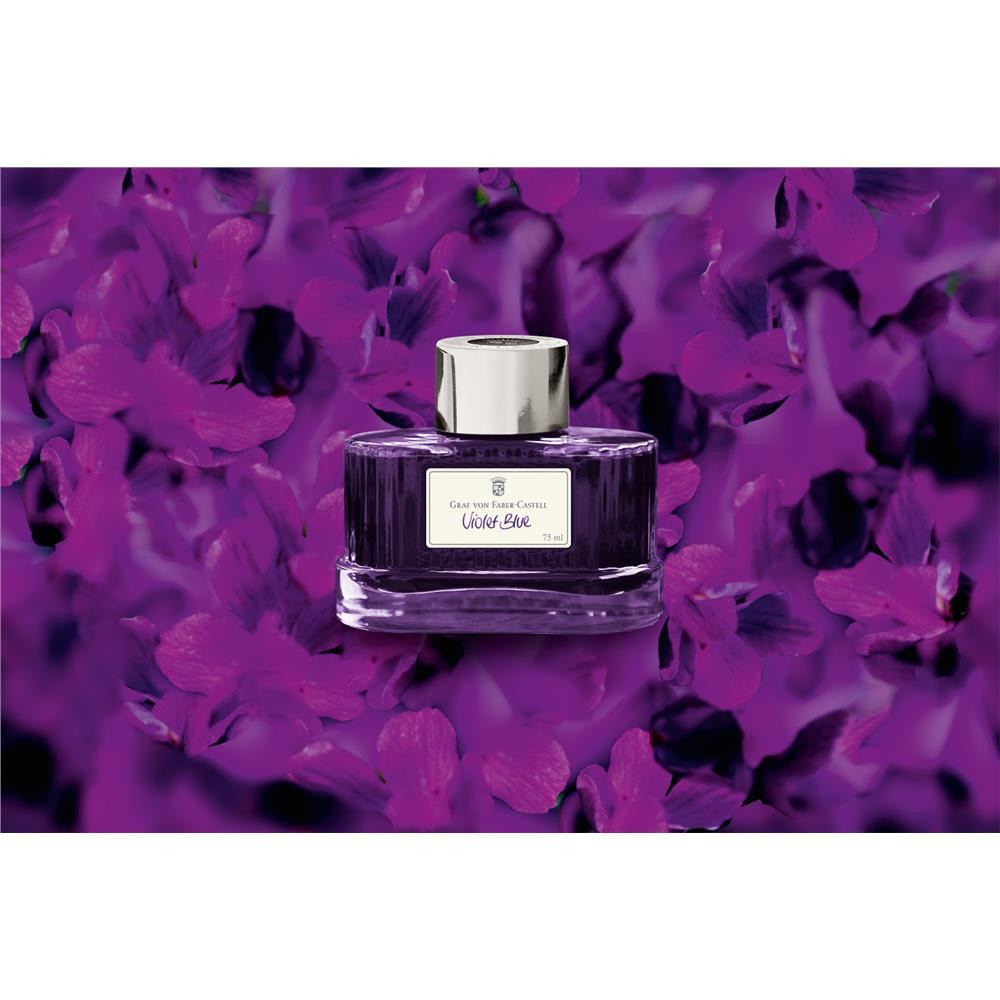 Permanent calligraphy ink - Graf Von Faber-Castell - Violet Blue, 75 ml