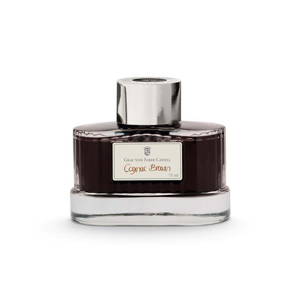 Atrament permanentny - Graf Von Faber-Castell - Cognac Brown, 75 ml