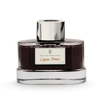 Permanent calligraphy ink - Graf Von Faber-Castell - Cognac Brown, 75 ml