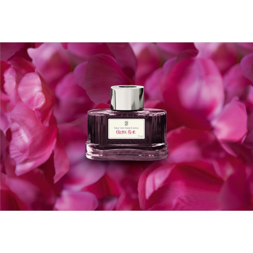 Atrament permanentny - Graf Von Faber-Castell - Electric Pink, 75 ml
