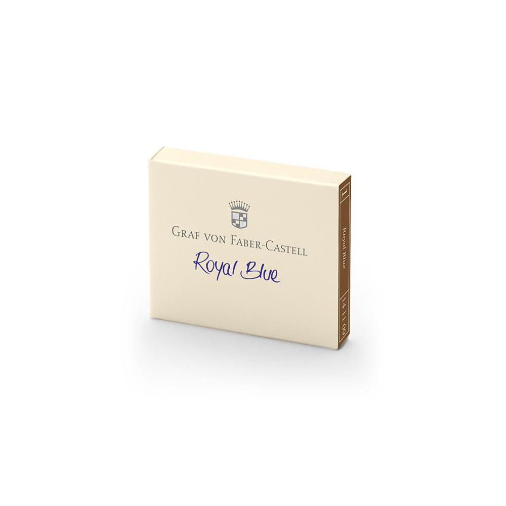 Calligraphy ink cartridges - Graf Von Faber-Castell - Royal Blue, 6 pcs.